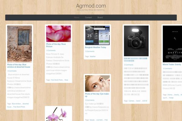pinpress theme site design template sample