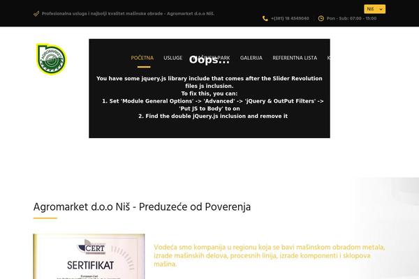 Site using Induscity-vc-addons plugin
