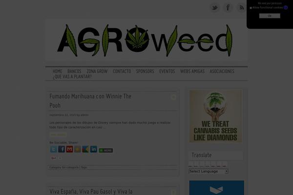 Grisaille theme site design template sample