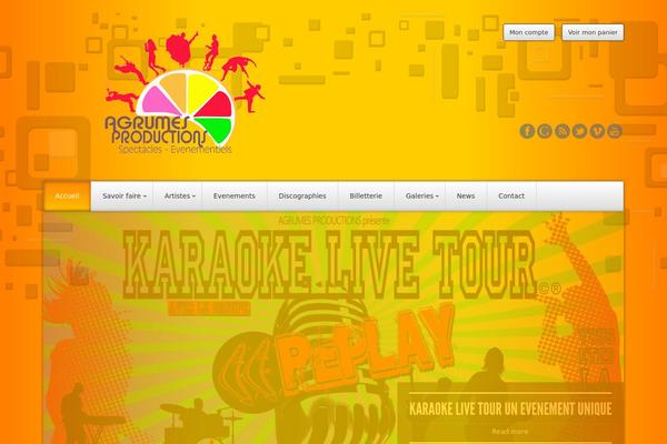 Acoustic theme site design template sample