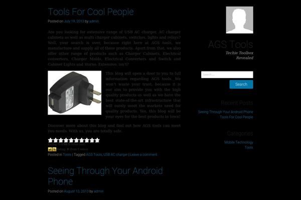 agstools.com site used Crisp Persona