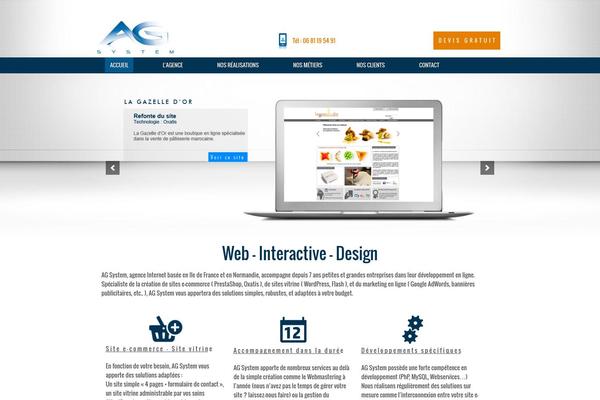 agsystem.fr site used Responsive-childtheme-master