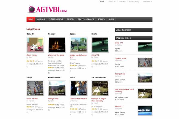 Video theme site design template sample