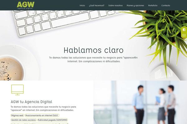 aguacateweb.com site used Agw-wordpress