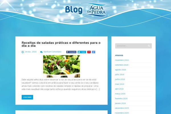 Feather theme site design template sample