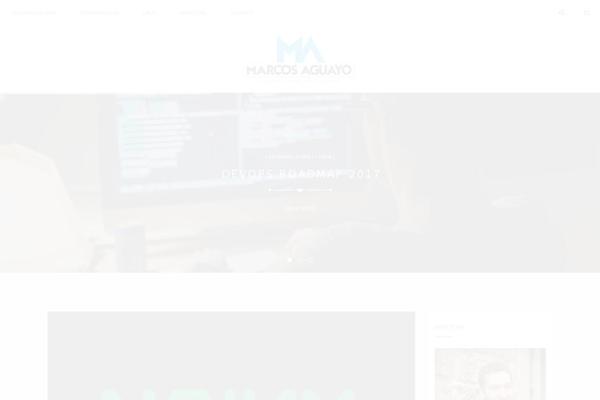 aguayo.es site used Minimalist Blog