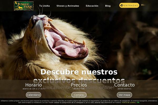 Jungle theme site design template sample