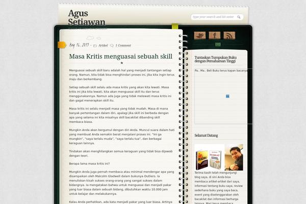 Diary theme site design template sample