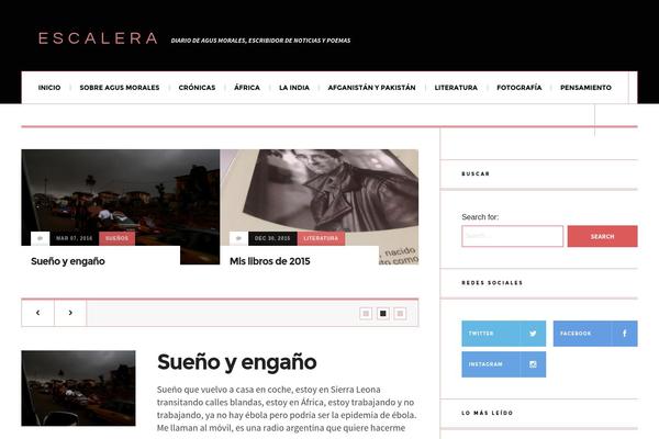 JustWrite theme site design template sample