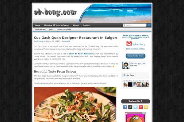 ah-hong.com site used One Theme