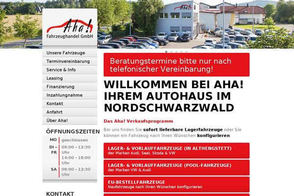 aha-fahrzeughandel.de site used Aha