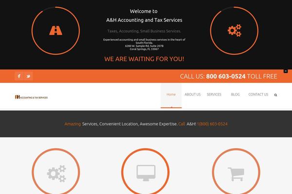 Sereno theme site design template sample