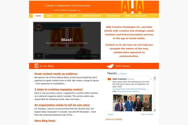 ahacreative.com site used Aha