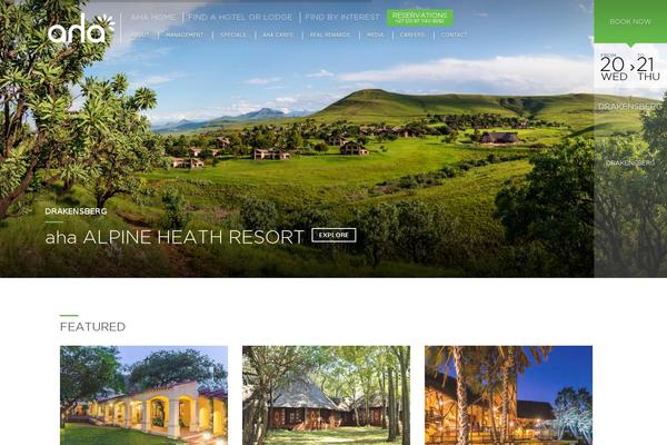 Aha theme site design template sample