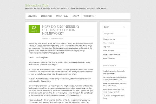 Contango theme site design template sample