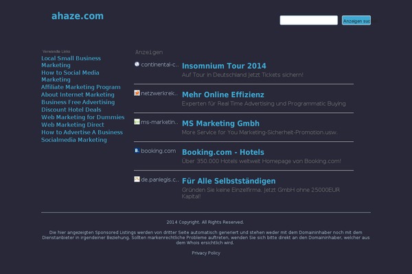 WordPress website example screenshot