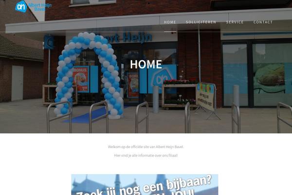 One Page Express theme site design template sample