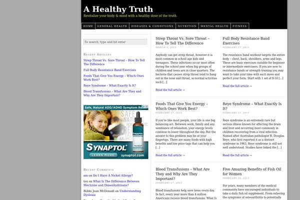 Thesis 1.8 theme site design template sample