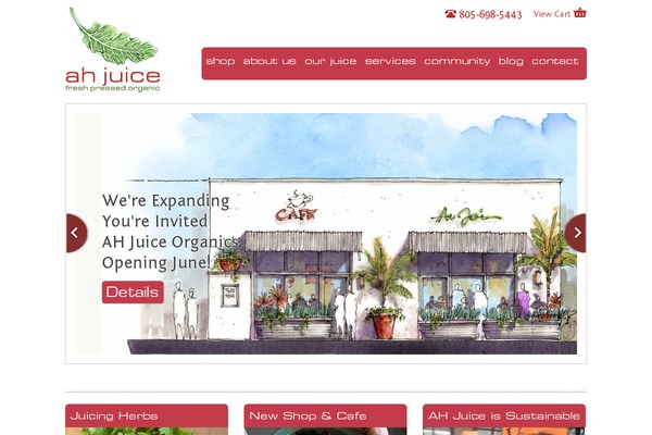 ahjuice.com site used Ah-juicery