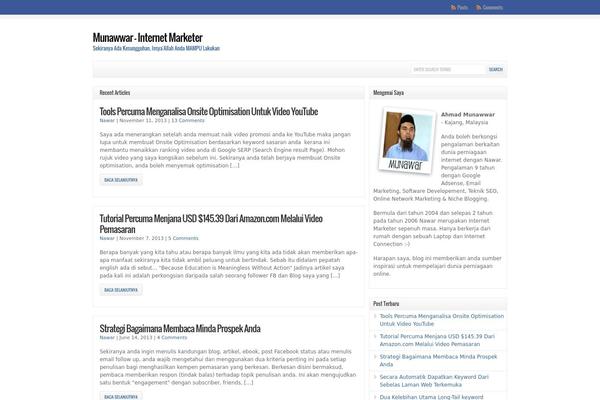 WP-Clear theme site design template sample