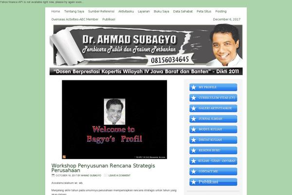 Site using Wp-stock-ticker plugin