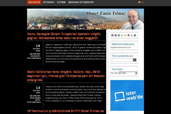 ahmeteminyilmaz.com site used MH Magazine
