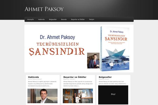 ahmetpaksoy.com site used Dreamtheme
