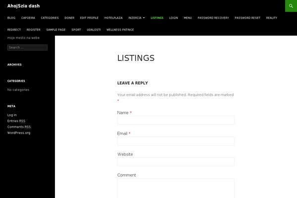 WP Bootstrap Starter theme site design template sample