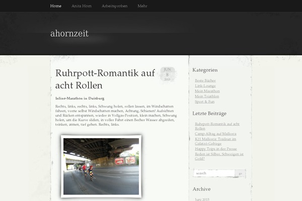 ahornzeit.de site used Ahorn-child