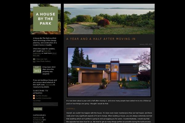 House theme site design template sample