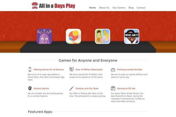 Grizzly theme site design template sample