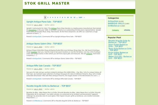 Light Green theme site design template sample