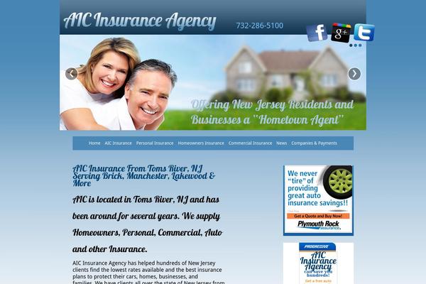 Aic theme site design template sample
