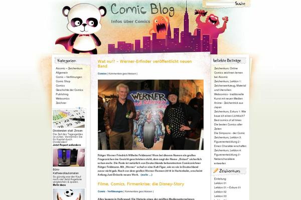 comicblog theme websites examples