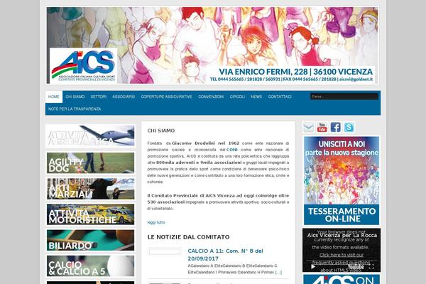 aicsvicenza.it site used Aics_template