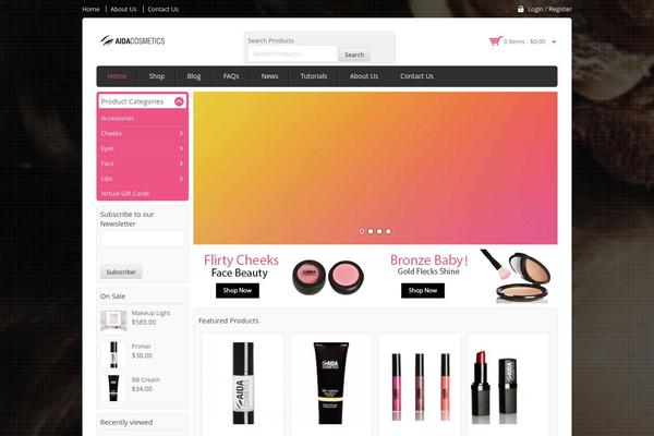 Biagiotti theme site design template sample