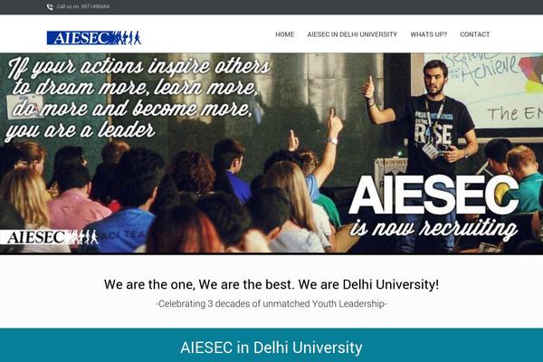 One Page theme site design template sample