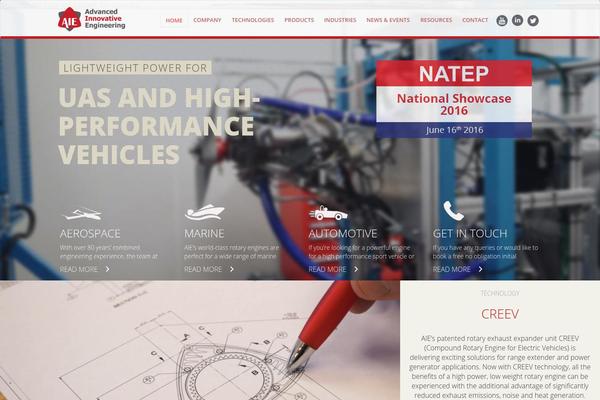 Aie theme site design template sample