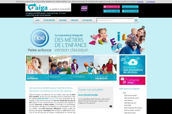aiga.fr site used Layers-elementor