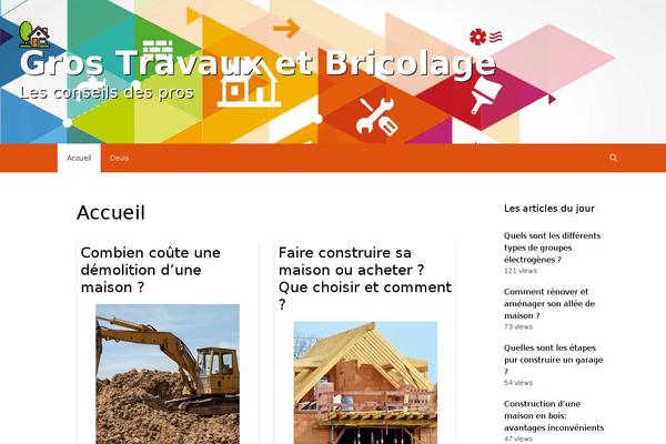 GeneratePress theme site design template sample