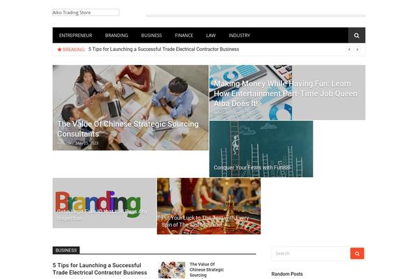 Glob theme site design template sample