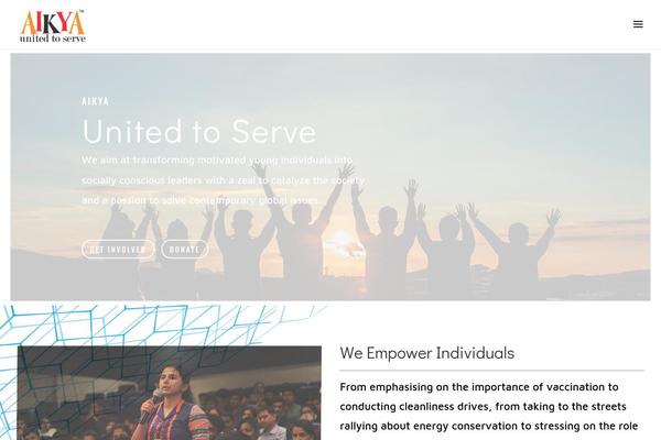 aikyayouth.org site used Aikya
