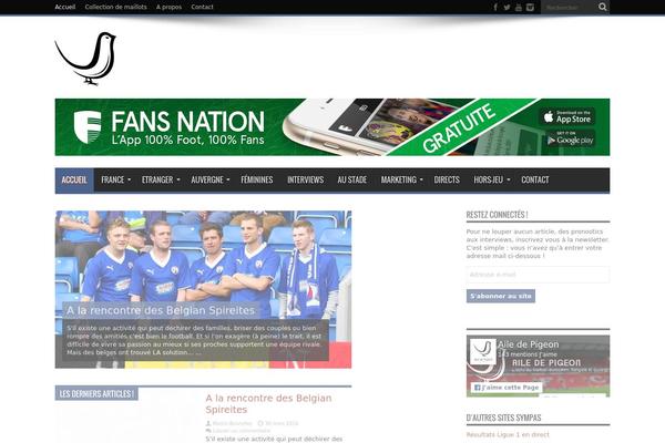 Jarida theme site design template sample
