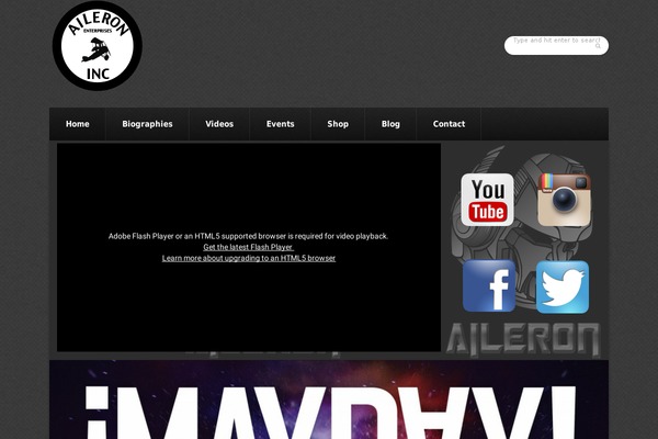 Aileron theme site design template sample