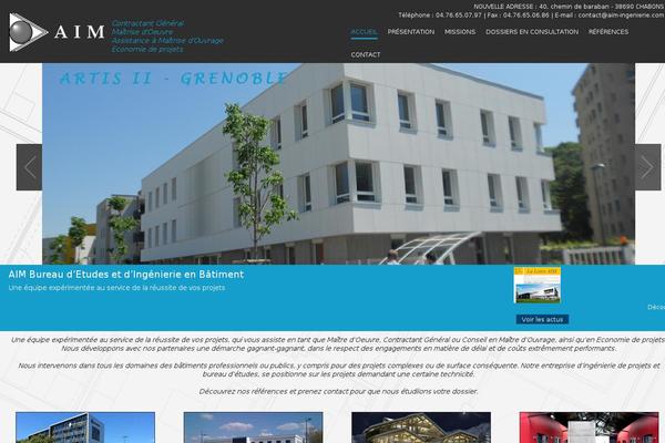 Aim website example screenshot