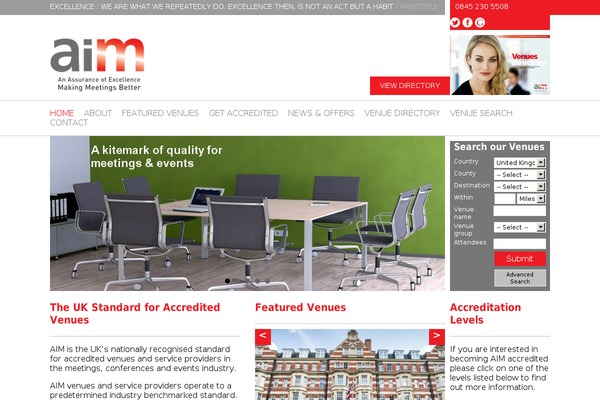 Aim theme site design template sample