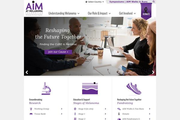 aimatmelanoma.net site used Aim_at_melanoma