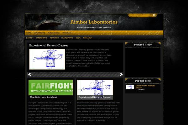 Gamerpress theme site design template sample