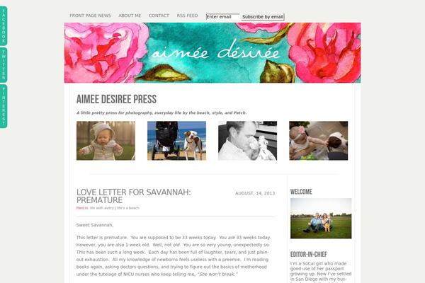 Prophoto4 theme site design template sample