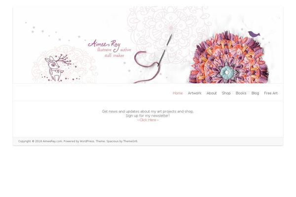 Spacious theme site design template sample